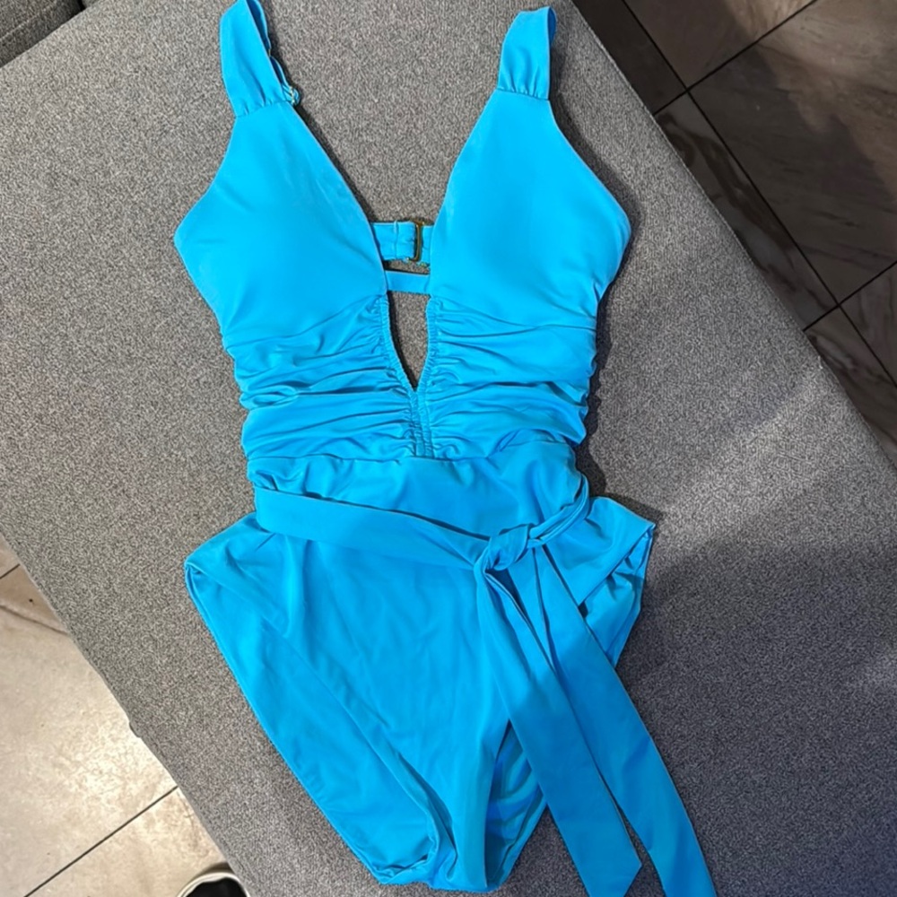 BECCA Vibrant Blue One-Piece Swimsuit